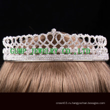 Сердце дизайн Rhinestone Tiara женщин Хрустальная корона